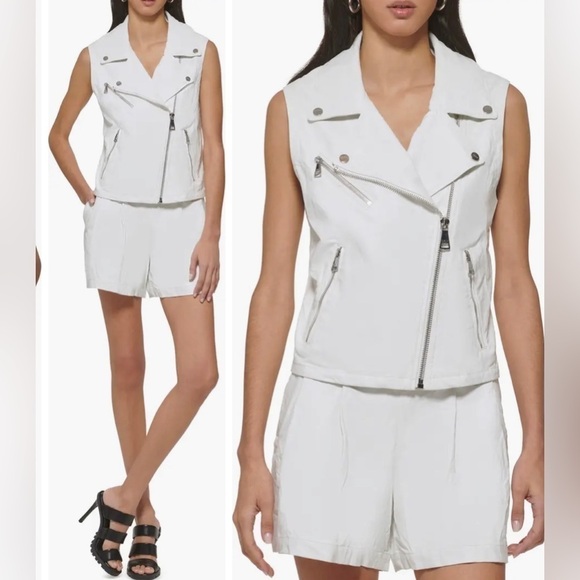 Faux Leather Moto Vest
DKNY woman’s size L XL 2x - Picture 2 of 6